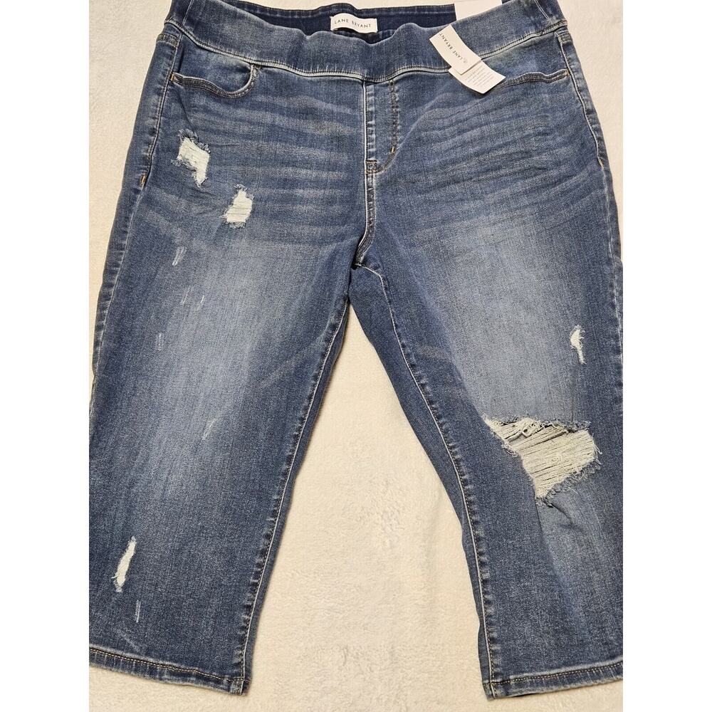 Lane Bryant High Rise distressed Jegging Padel jeans size 18 plus size denim NWT